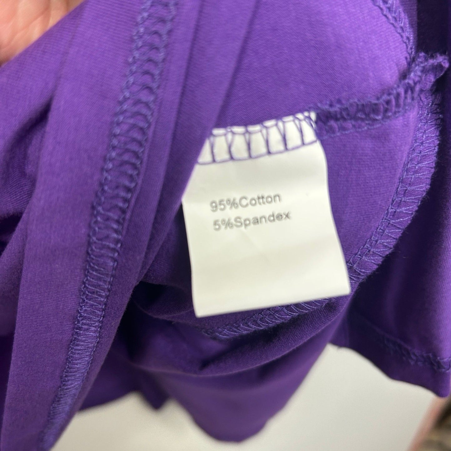 Hodgson Dale and Waters Purple Cotton Batwig Sleeve Blouse Top Size 36