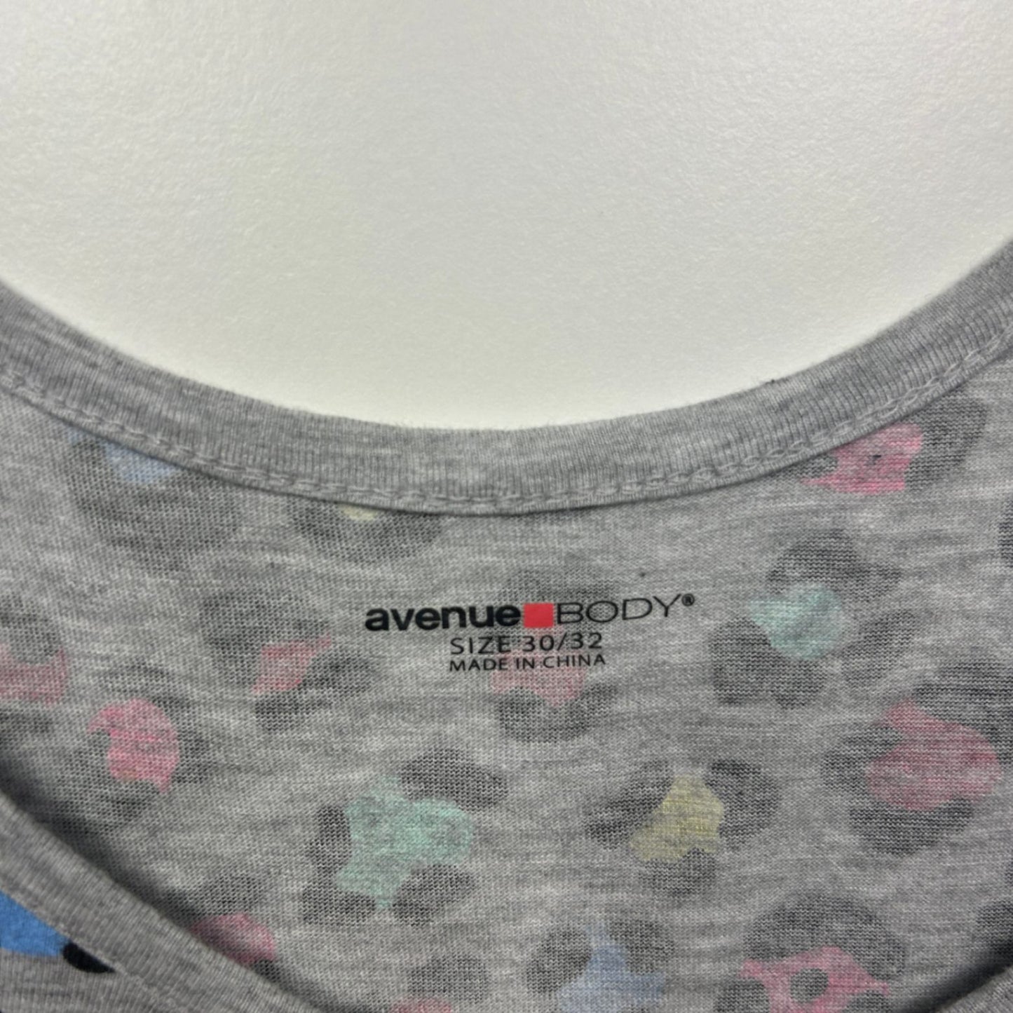 Avenue Body Plus Size Nightie Size 30 32 Multicolour Leopard Print Sleep