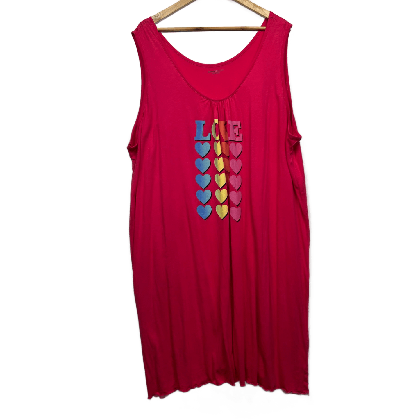 Avenue Body Plus Size Nightie Size 30 32 Pink Sleep Sleeveless Sleep