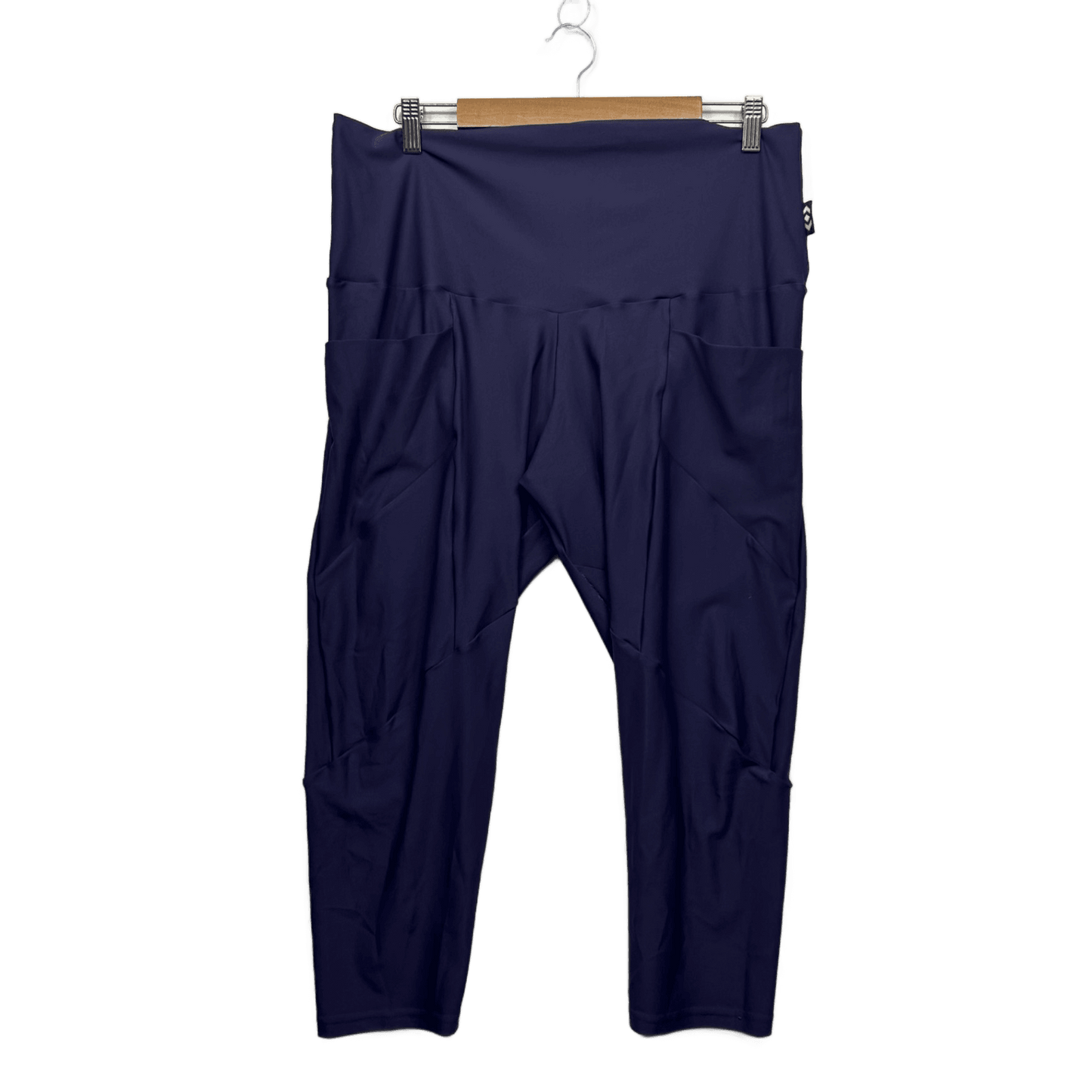 exoticathletica Leggings Size 2XL 18 20 Purple Pockets Soft Capri Cropped