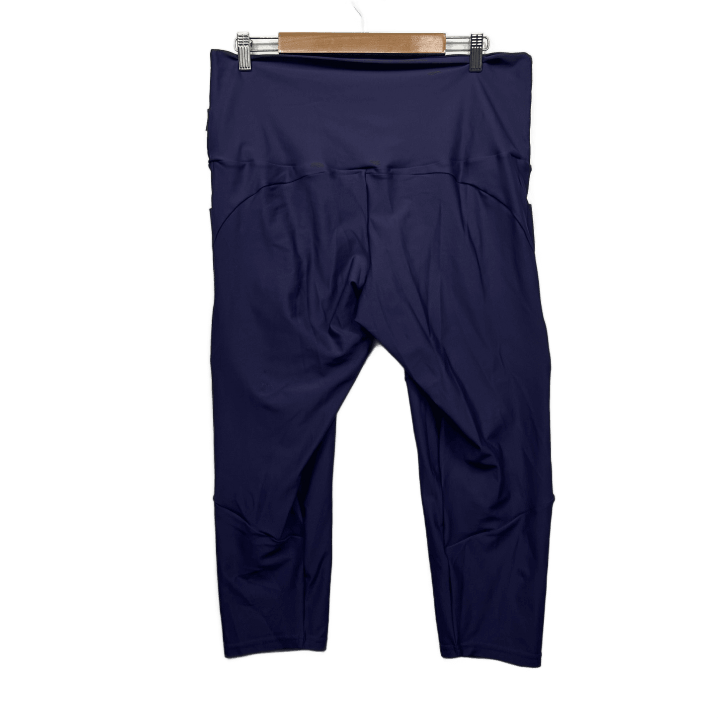 exoticathletica Leggings Size 2XL 18 20 Purple Pockets Soft Capri Cropped