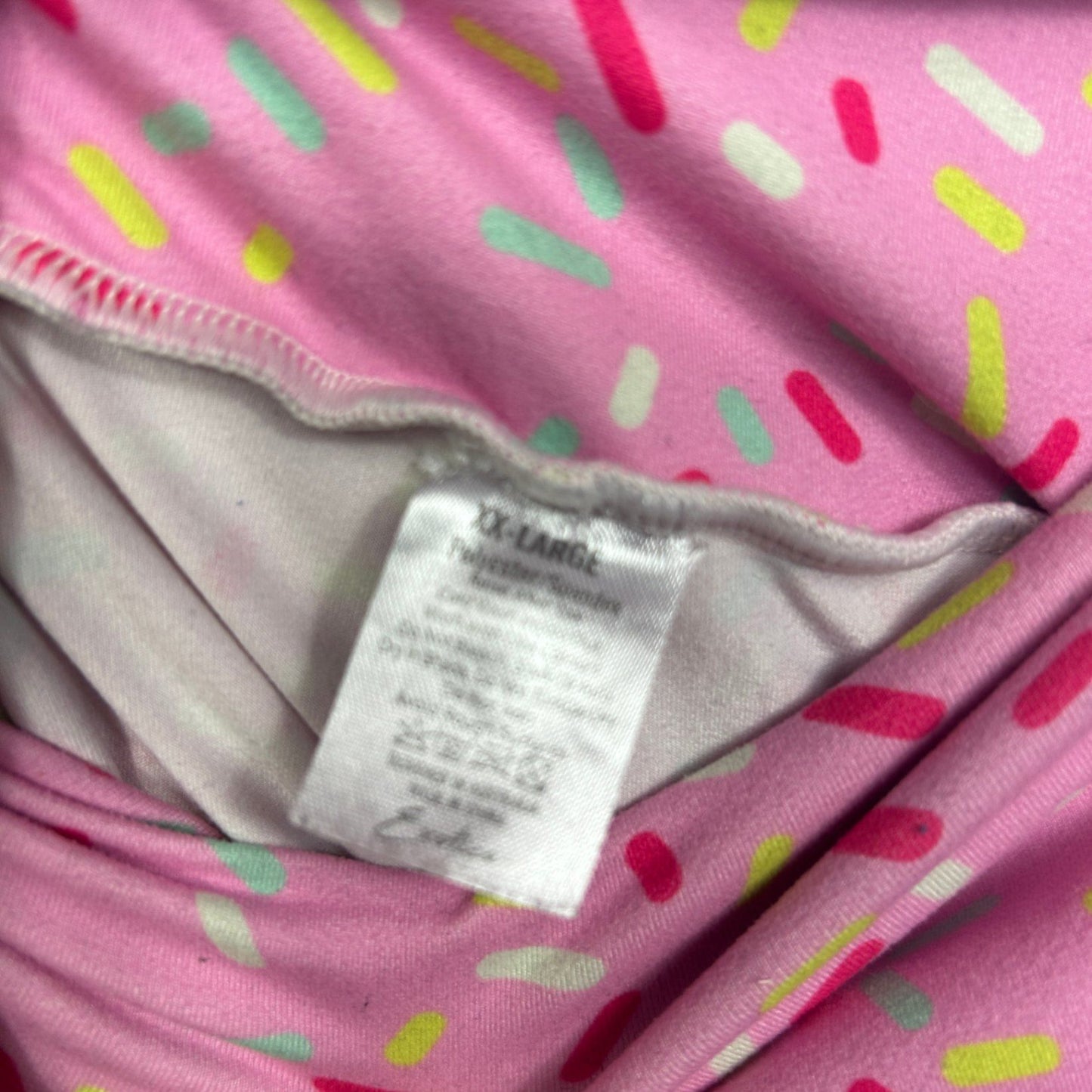 exoticathletica Leggings Size 2XL 18 20 Pink Pockets Soft Capri Cropped