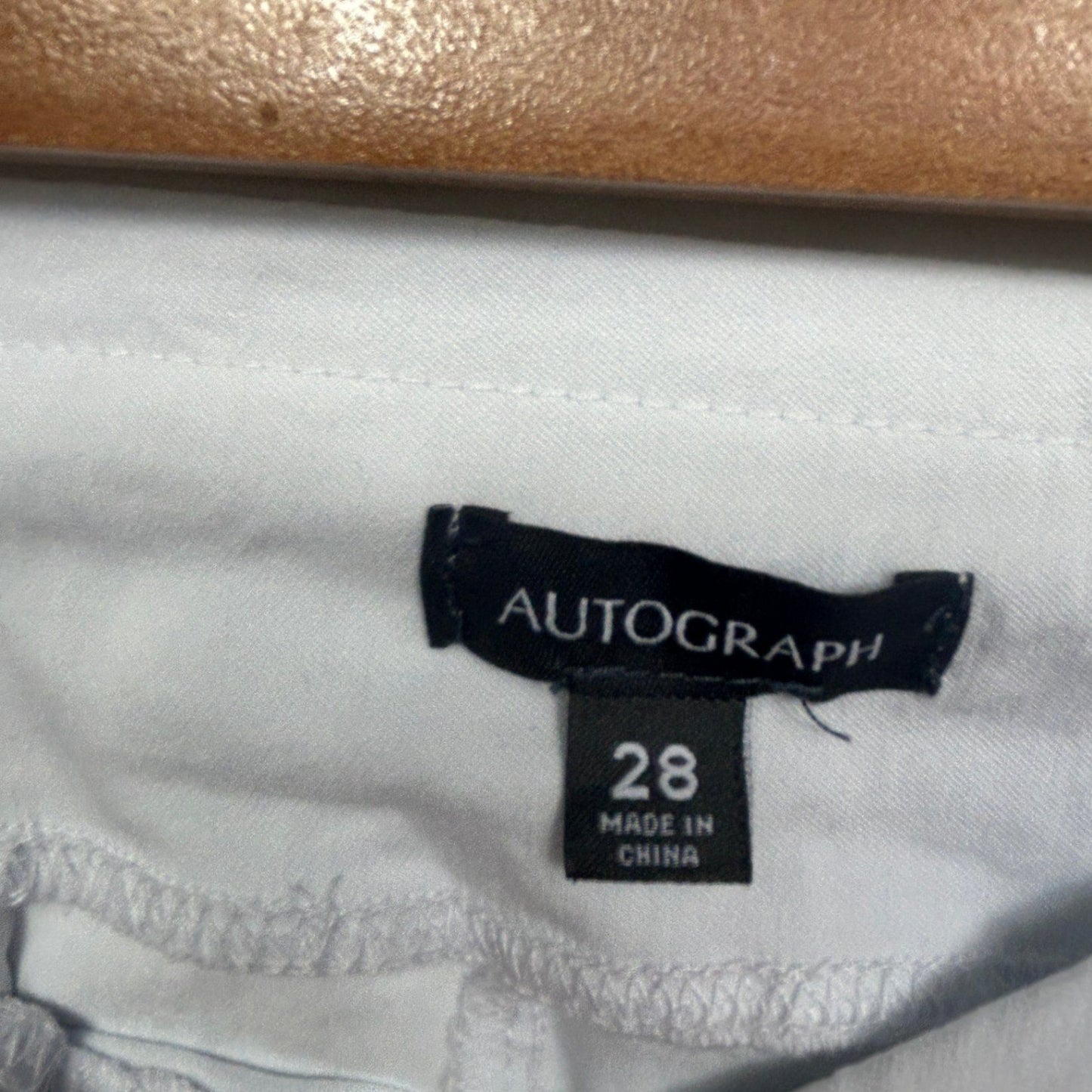 Autograph Capri Pants Trousers Size 28 White Cropped