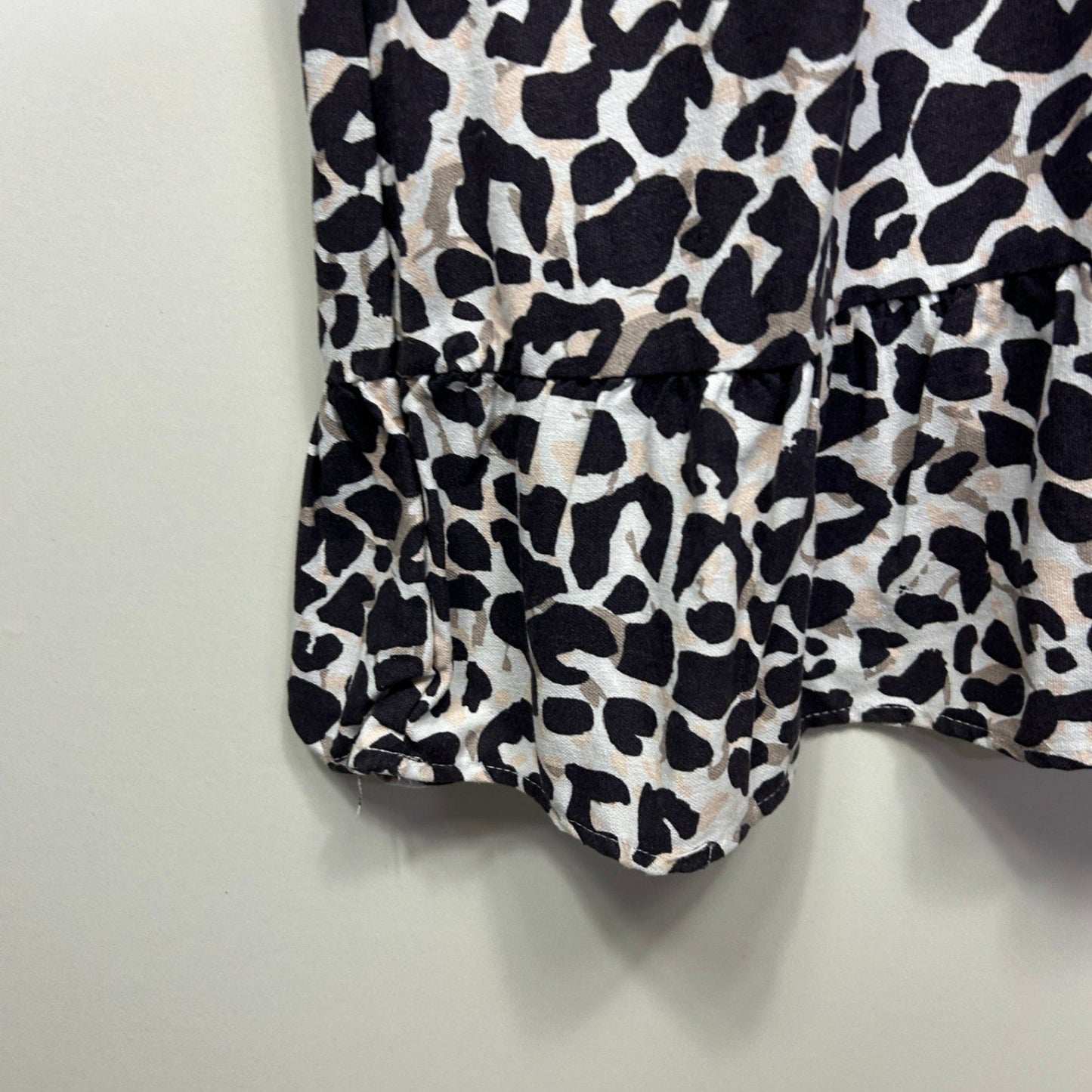 Autograph Maxi Dress Size 20 Animal Print Linen Blend Pockets Long Length