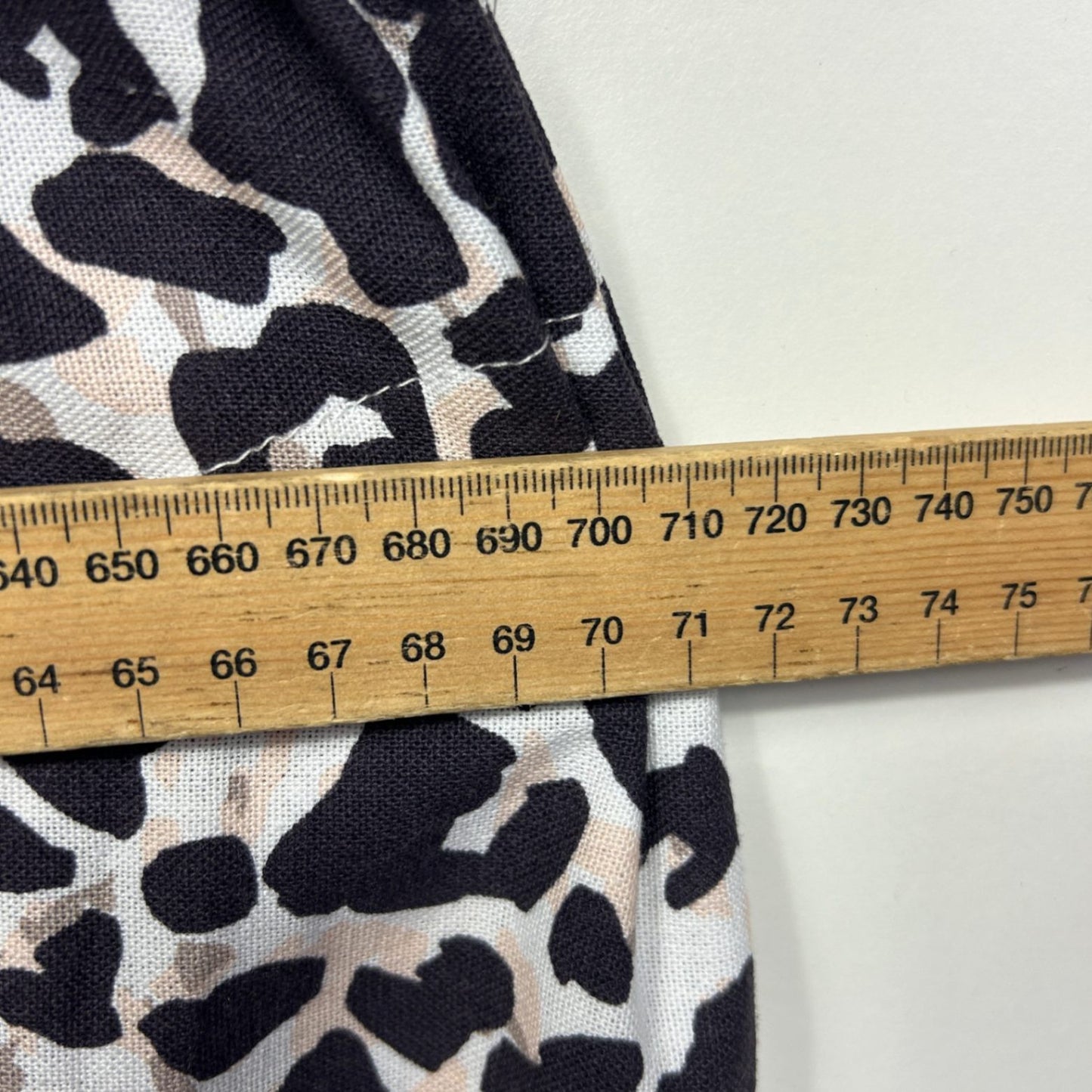 Autograph Maxi Dress Size 20 Animal Print Linen Blend Pockets Long Length