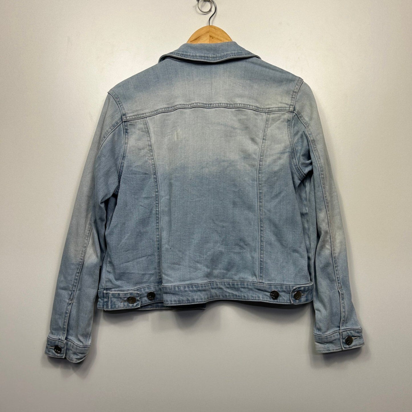 Dannii Minogue Denim Jacket Size 16 Petites Long Sleeve