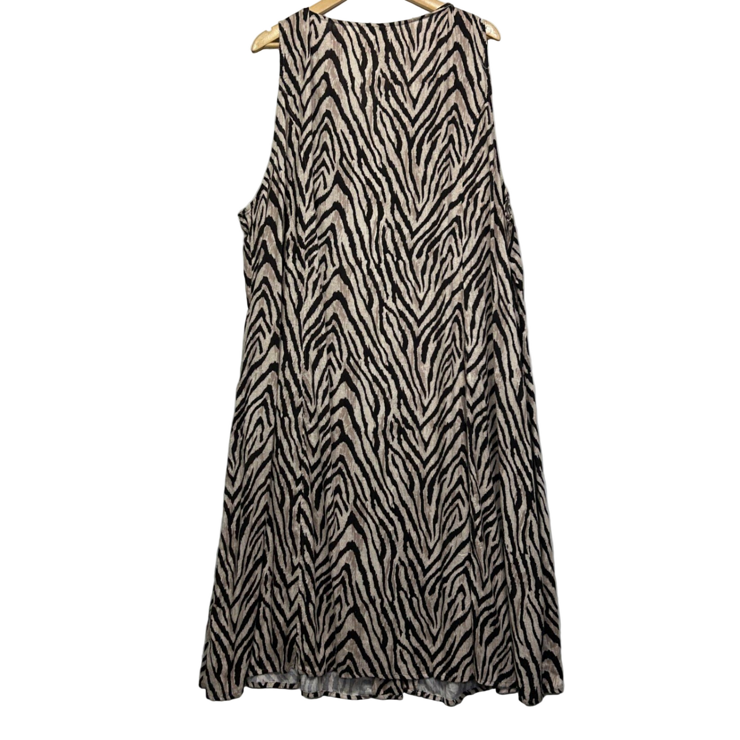 Beme Linen Maxi Dress Size 26 Multicoloured V Neck Long Length
