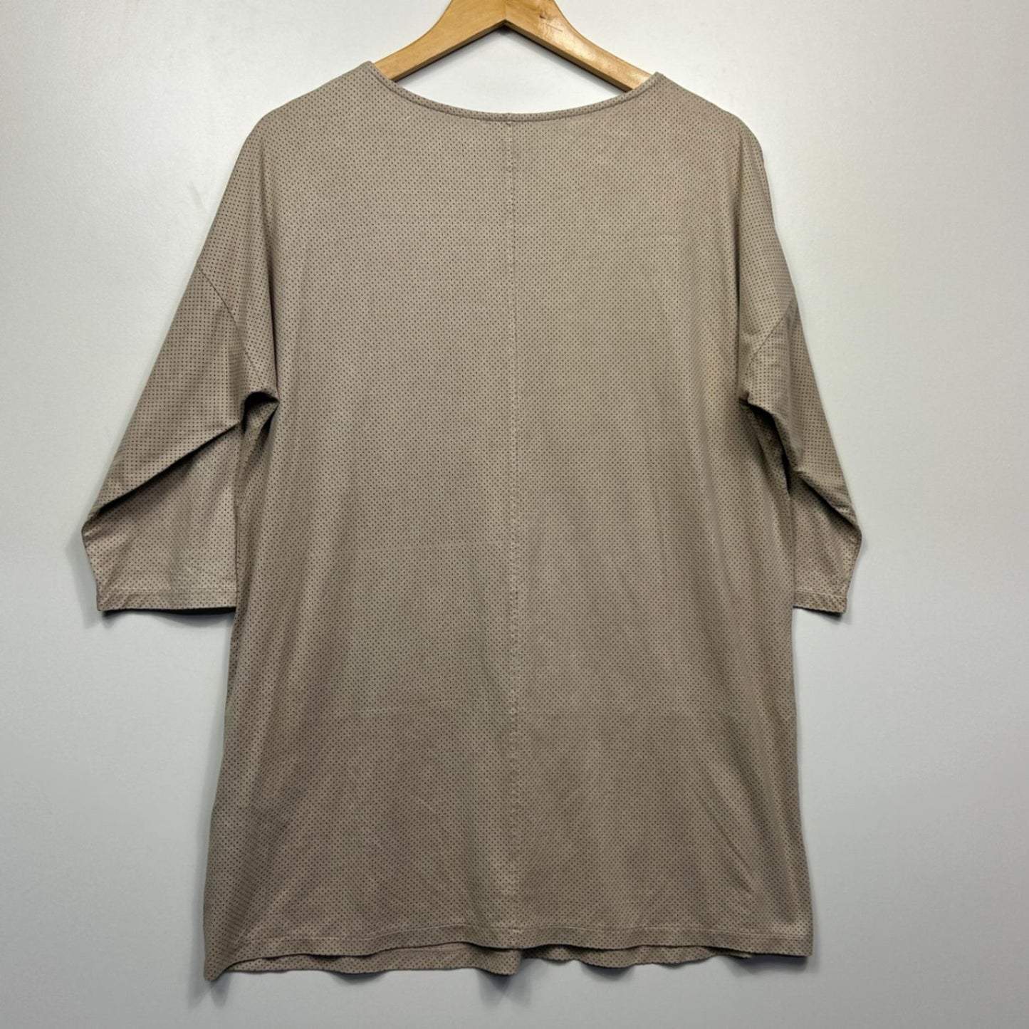 Gerry Weber Top Size 14 Beige Short Sleeve