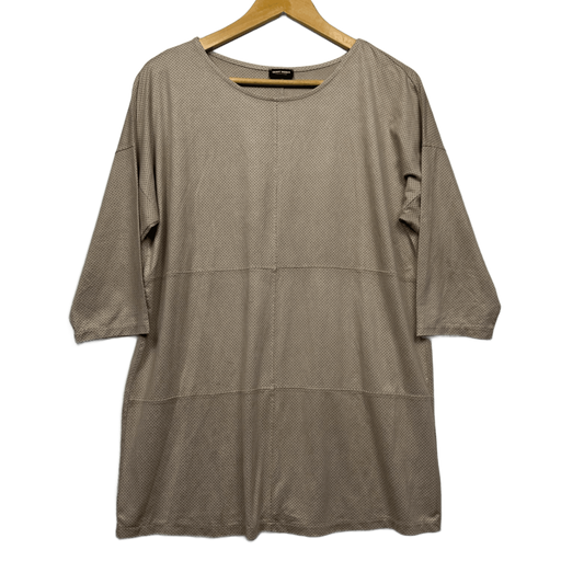 Gerry Weber Top Size 14 Beige Short Sleeve