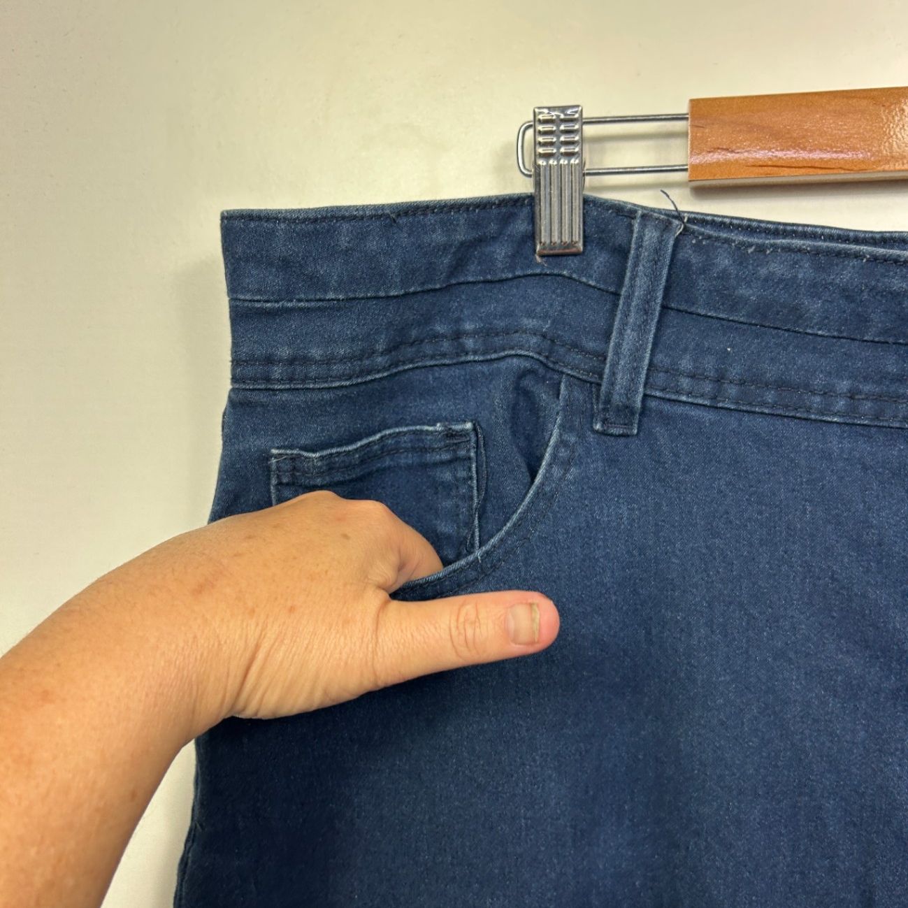 Beme Denim Shorts Size 24 Plus Pockets Blue