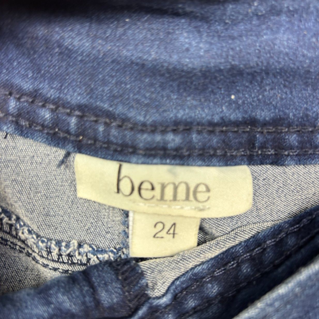 Beme Denim Shorts Size 24 Plus Pockets Blue