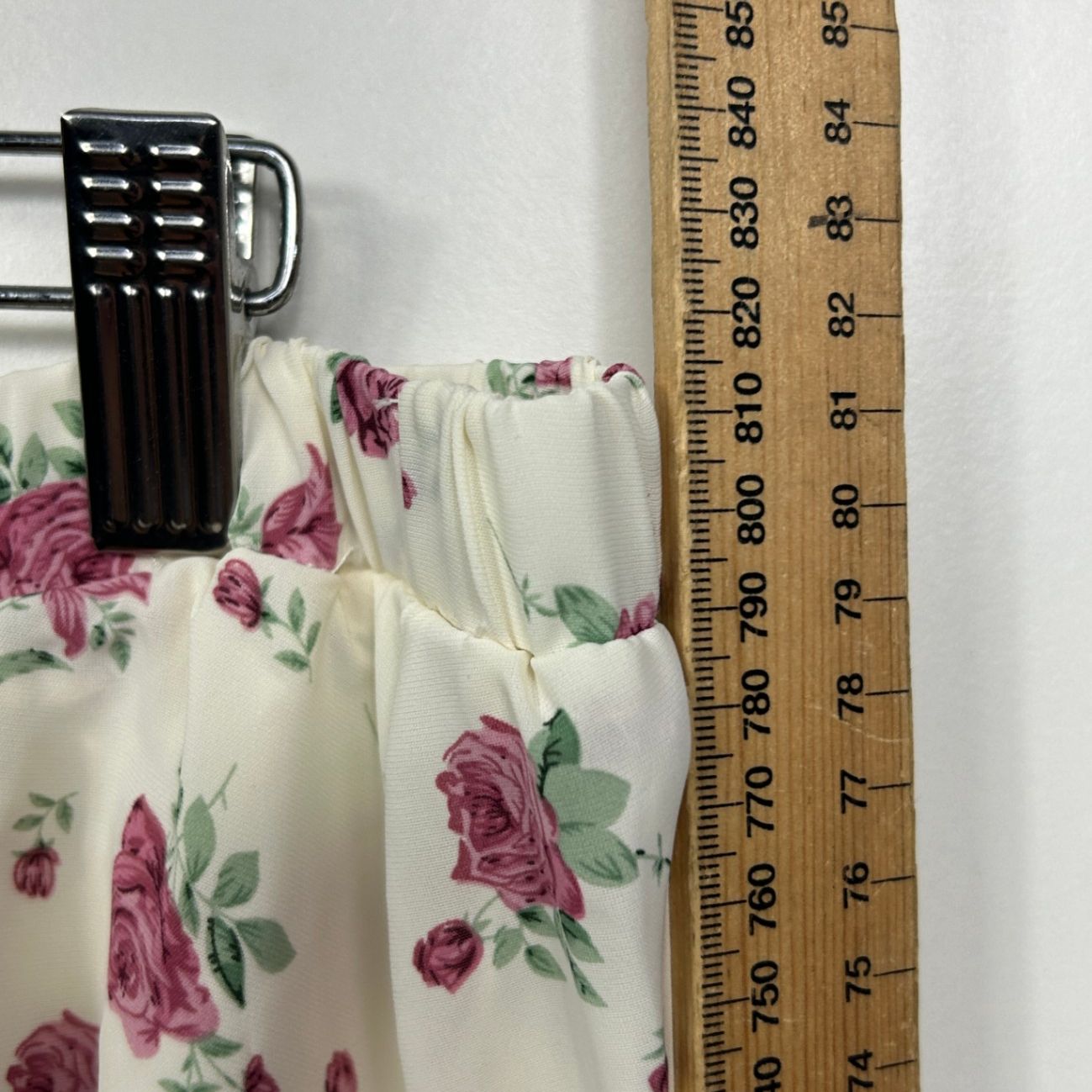 SHEIN Midi Skirt Size 16 18 Plus White Floral