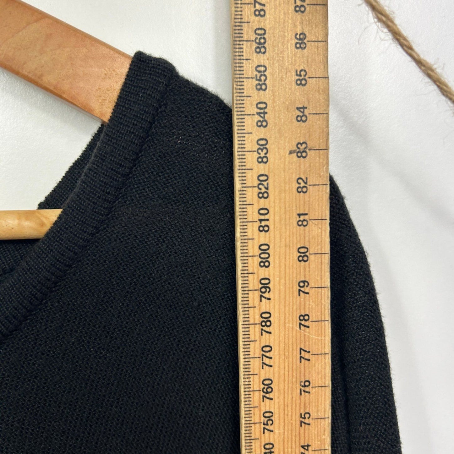 Autograph Black Long Sleeve Crew Neck Pullover Jumper Knit Top Size 22 Plus