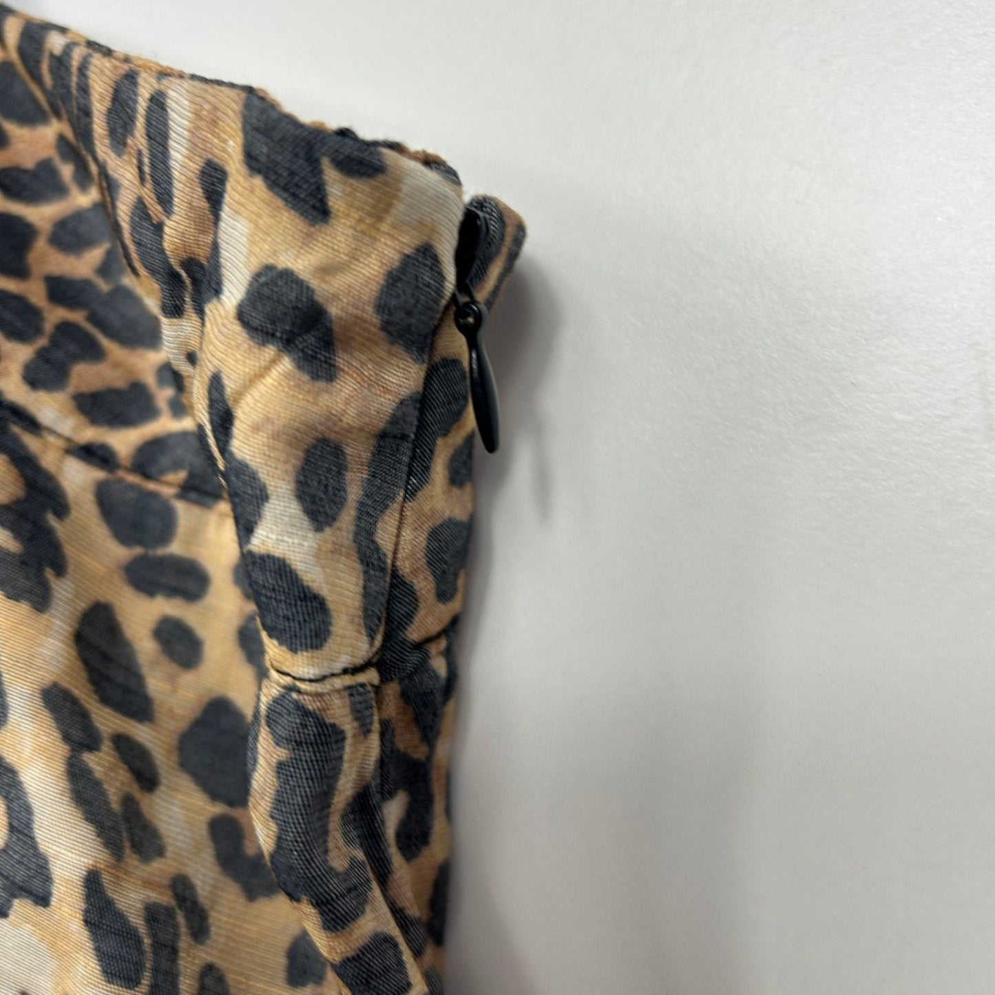 Beme Pants Size 26 Plus Cheetah Animal Print Front Wrap Wide Legs New