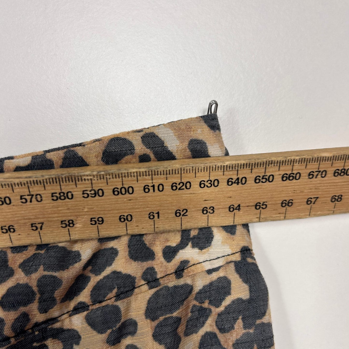 Beme Pants Size 26 Plus Cheetah Animal Print Front Wrap Wide Legs New