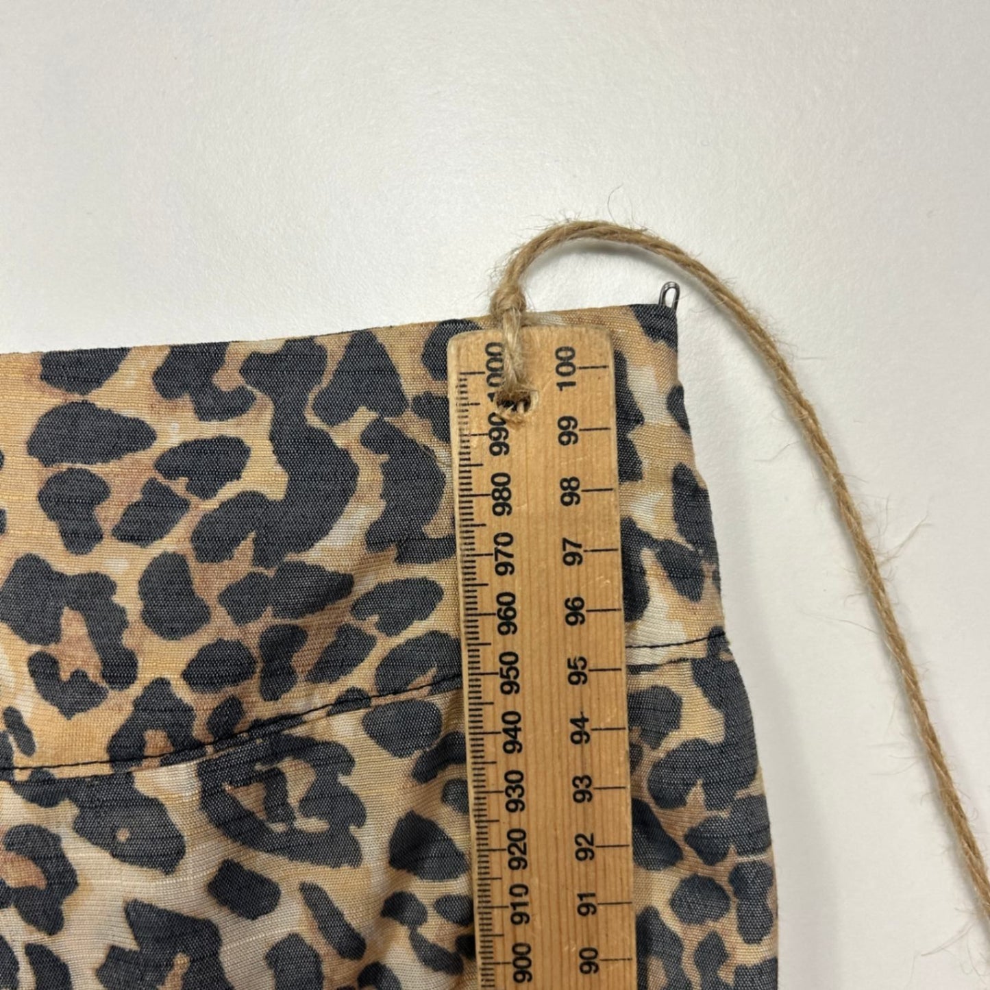 Beme Pants Size 26 Plus Cheetah Animal Print Front Wrap Wide Legs New