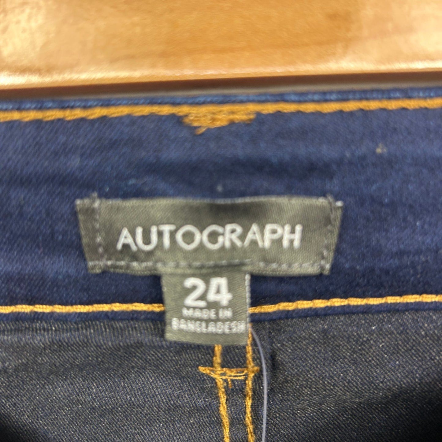 Autograph Ankle Grazer Denim Jeans Size 24 Plus Dark Wash New