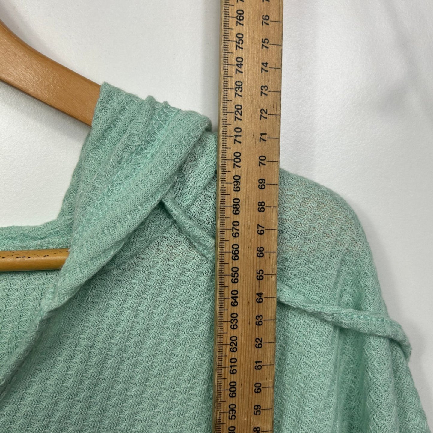 SHEIN Curve Hooded Top Size 16 Green Long Sleeve Casual