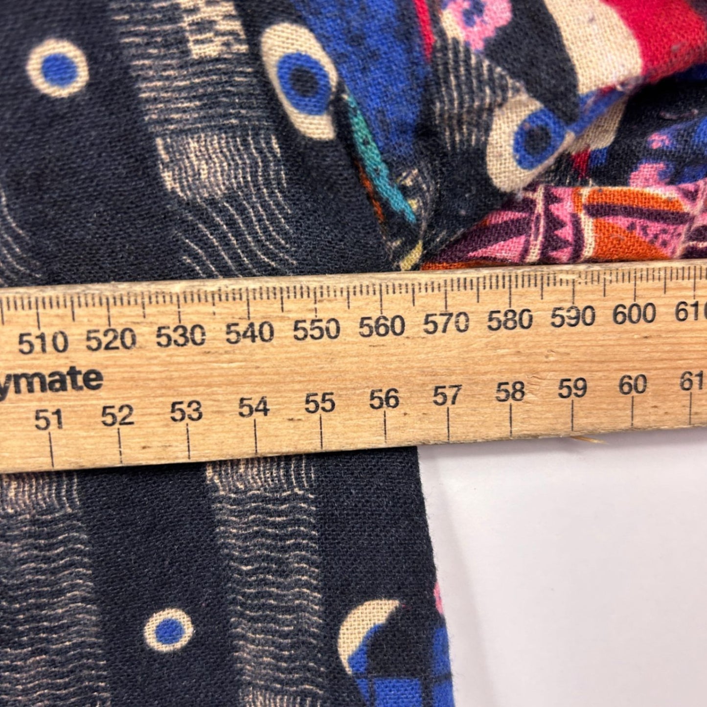Hourglass Tunic Top Size 14 16 Multicoloured Linen Blend Ruched Sleeve Pockets Patchwork