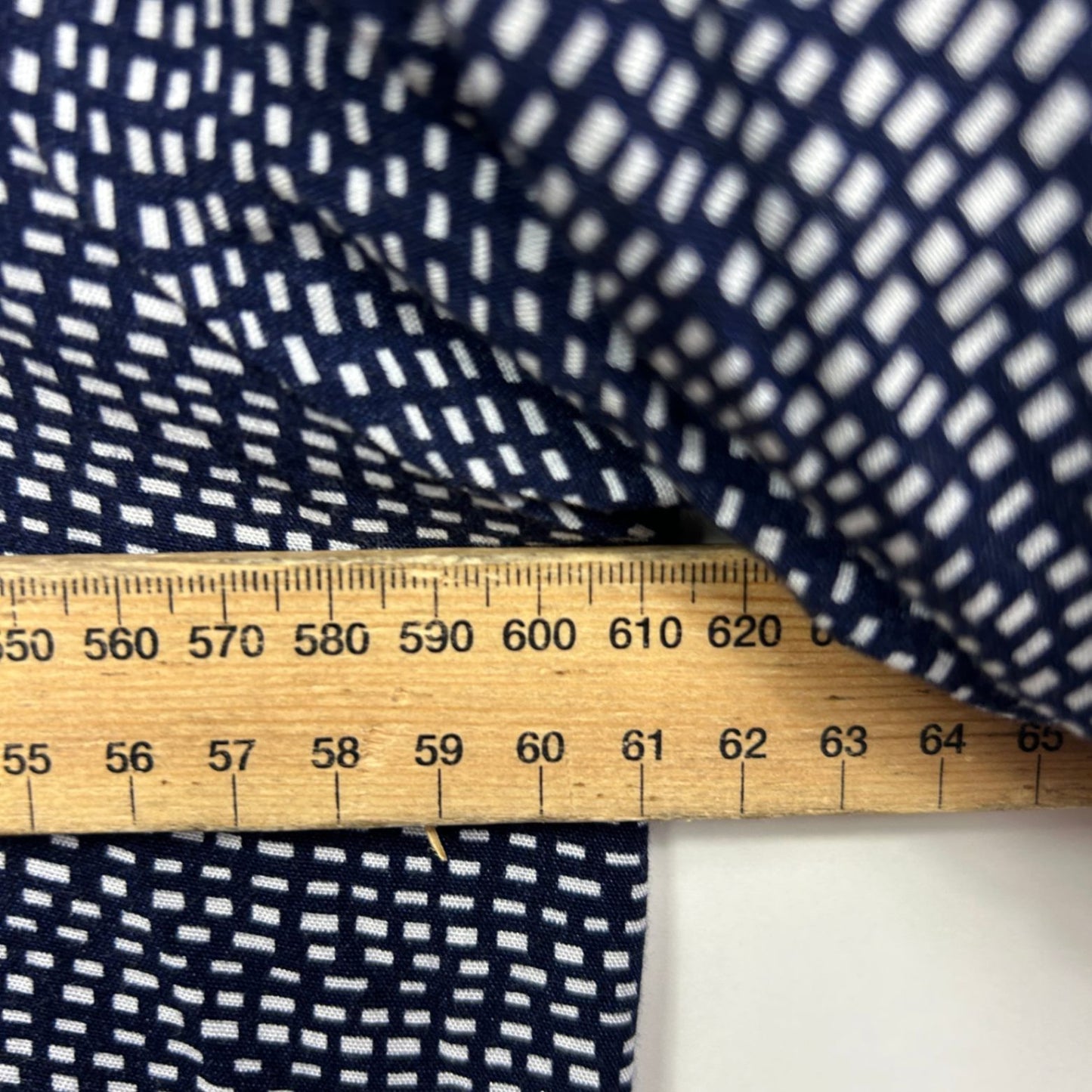 Red Lotus Dress Size XXL Blue Long Sleeve Midi Length Pockets Rayon