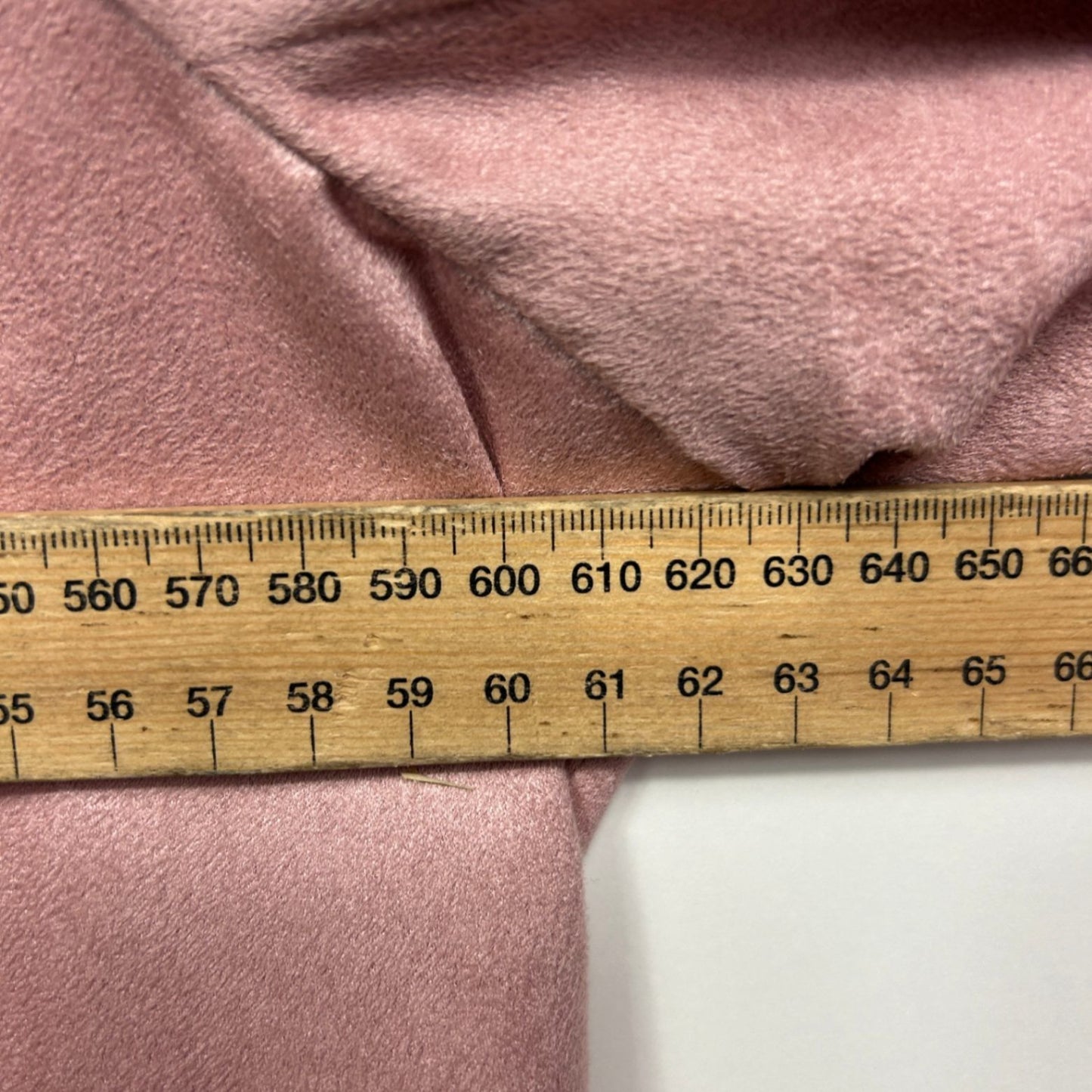 Wardrobe Pink Trench Peacoat Jacket Coat Button Closure Suede Feel Size 22