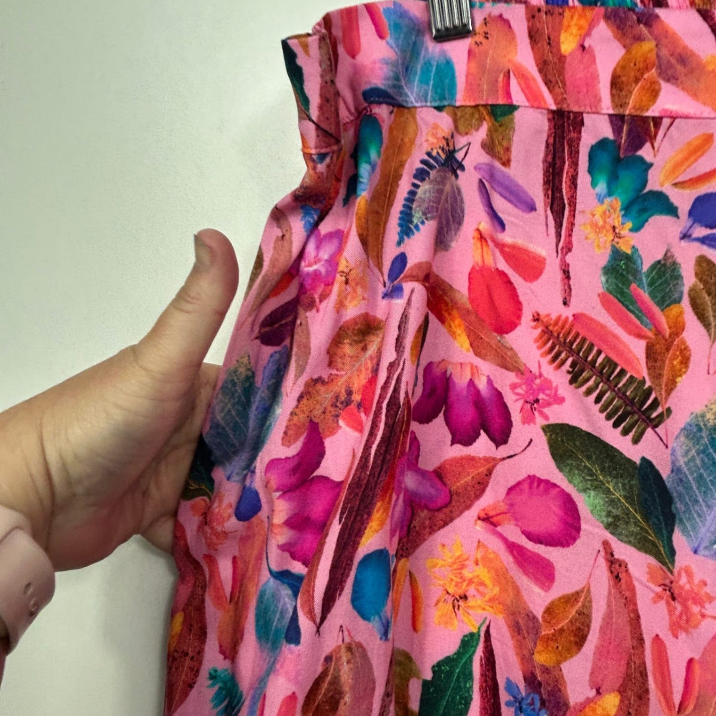 New Proud Poppy Larsa Pants Size 16 Backyard Treasures Print Pockets Rayon