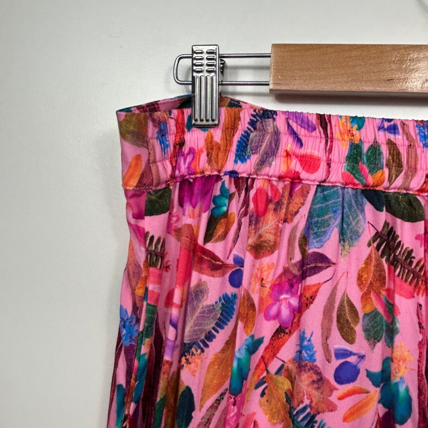 New Proud Poppy Larsa Pants Size 16 Backyard Treasures Print Pockets Rayon