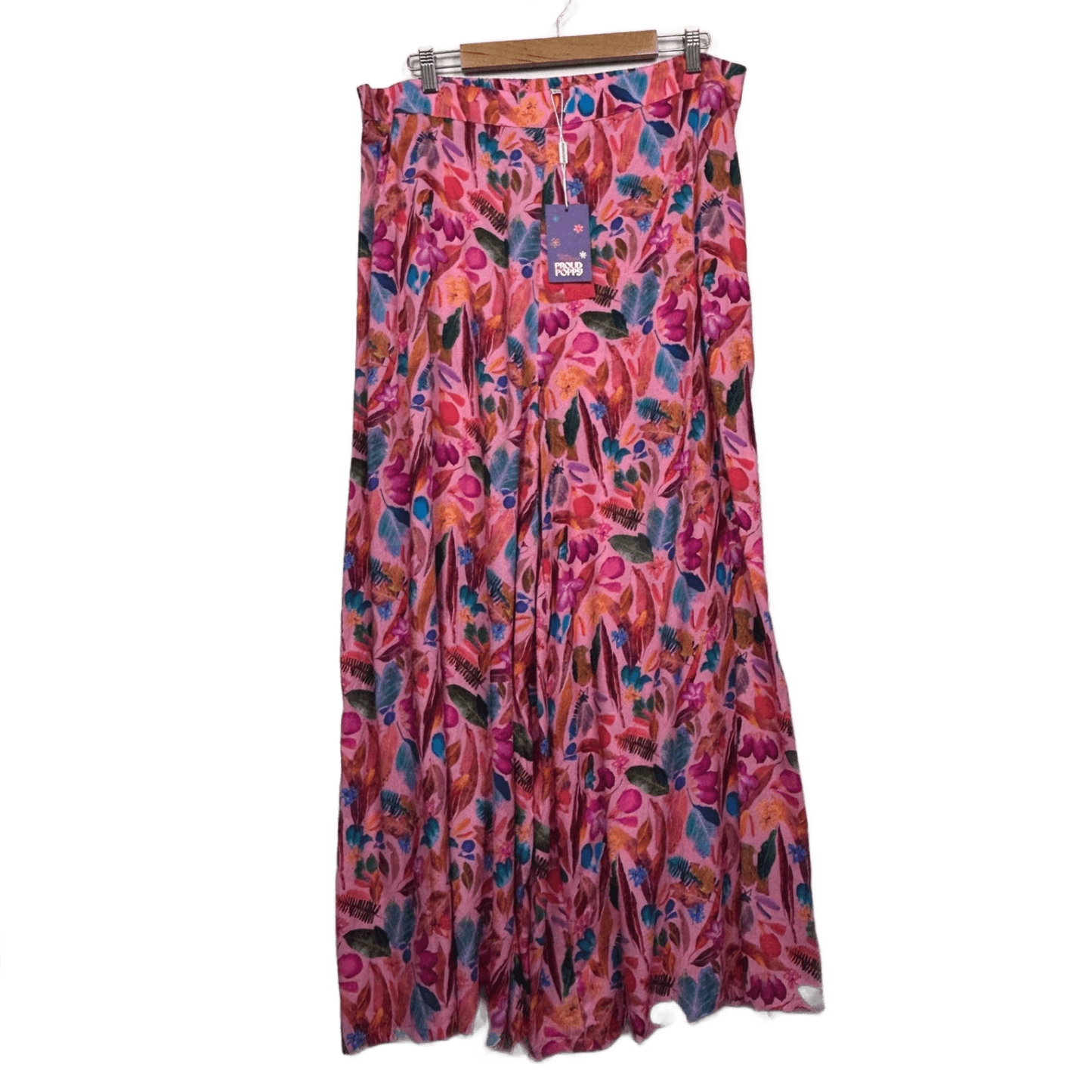 New Proud Poppy Larsa Pants Size 16 Backyard Treasures Print Pockets Rayon