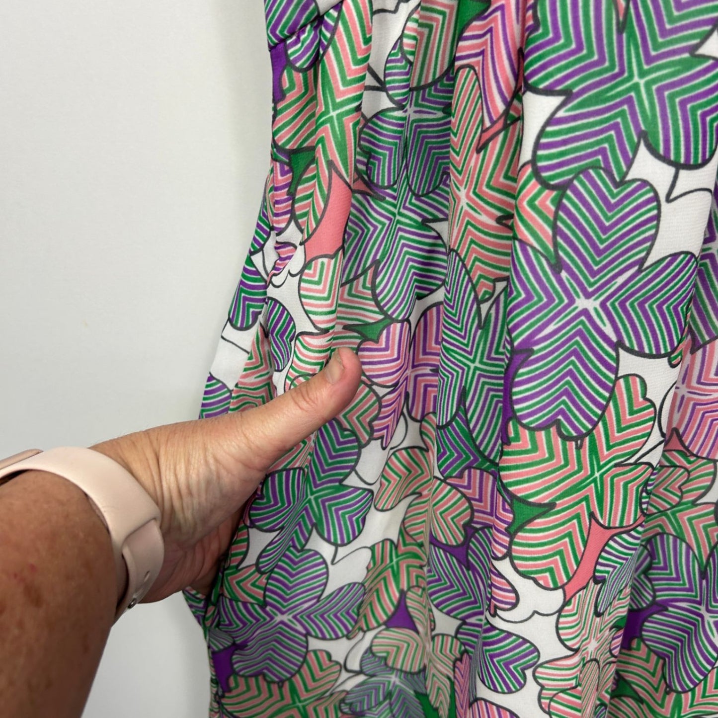 Curvature Smock Dress Size 18 20 Short Sleeve Multicoloured Pockets