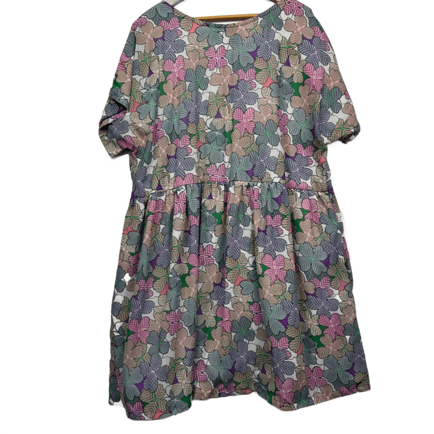 Curvature Smock Dress Size 18 20 Short Sleeve Multicoloured Pockets