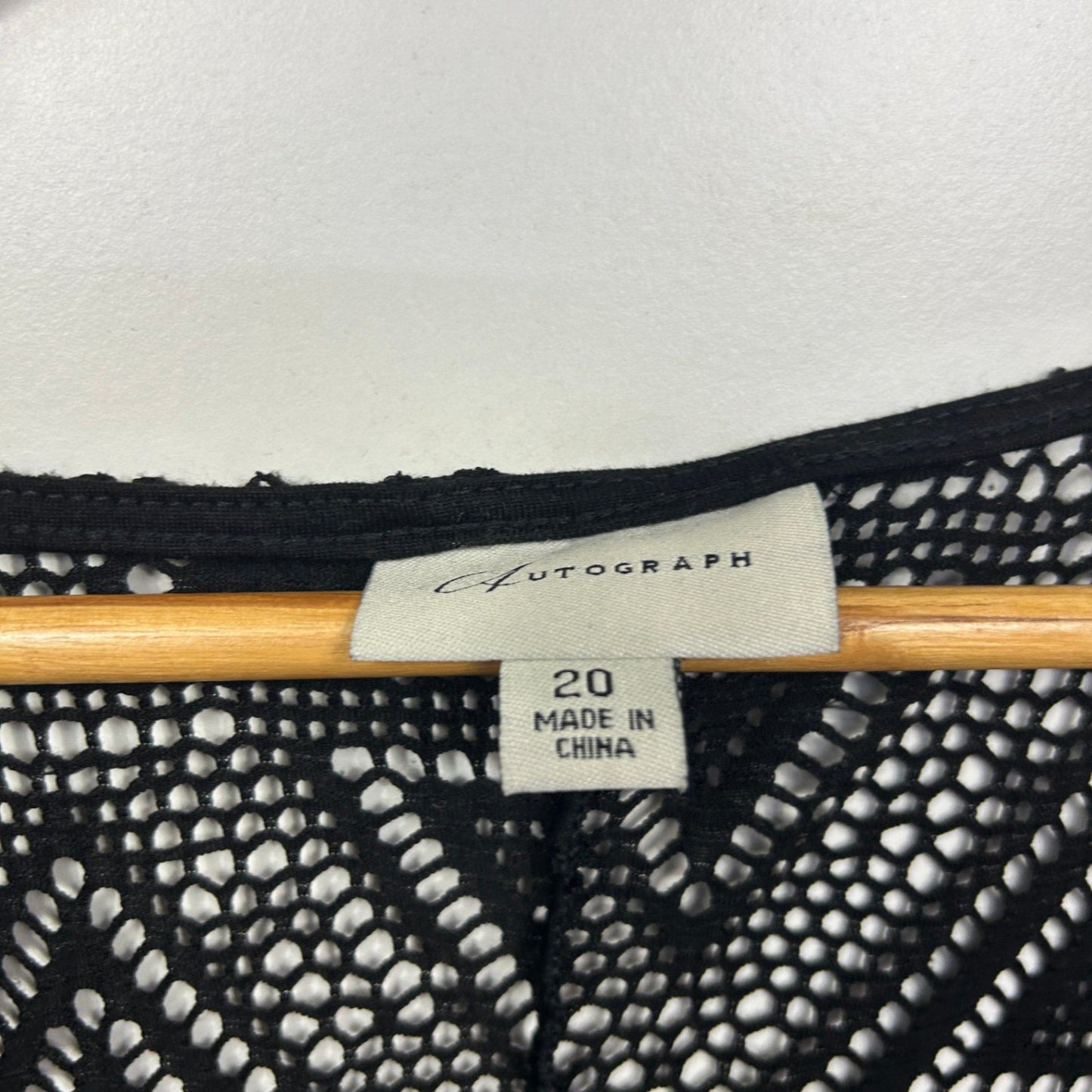 Autograph Kaftan Swim Cover Up Dress Size 20 Black