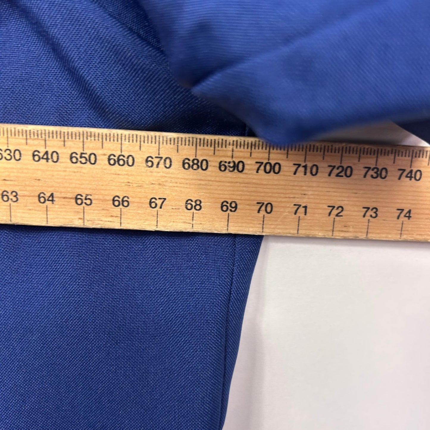 New Roaman's Blue Fitted Top Size 28 W Short Sleeve Button Up