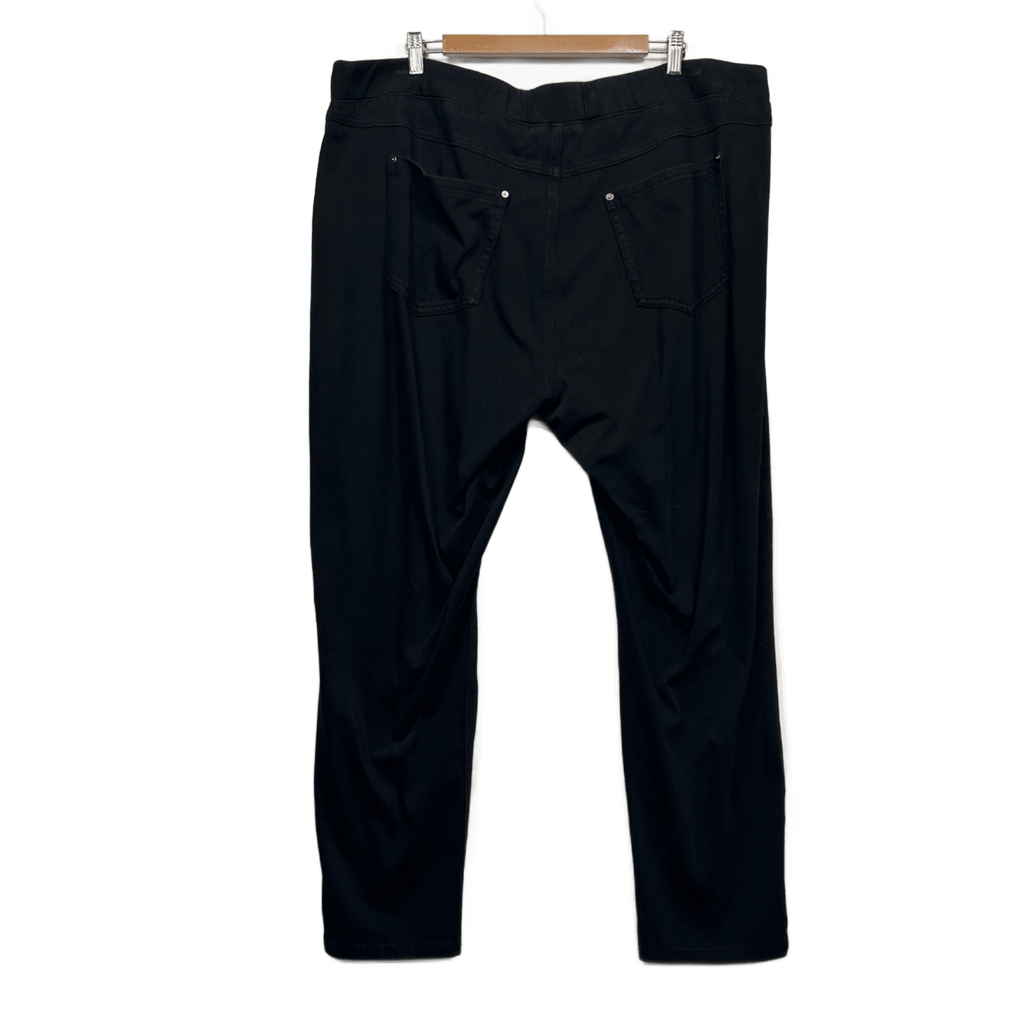 Virtuelle Black Slim Stretch Pull-on Pockets Plus Size Jeggings Jeans 24