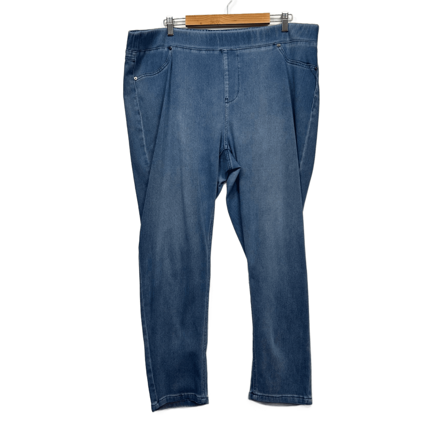 Virtuelle Denim Jeans Size 24 Plus Pull On Elastic Waist