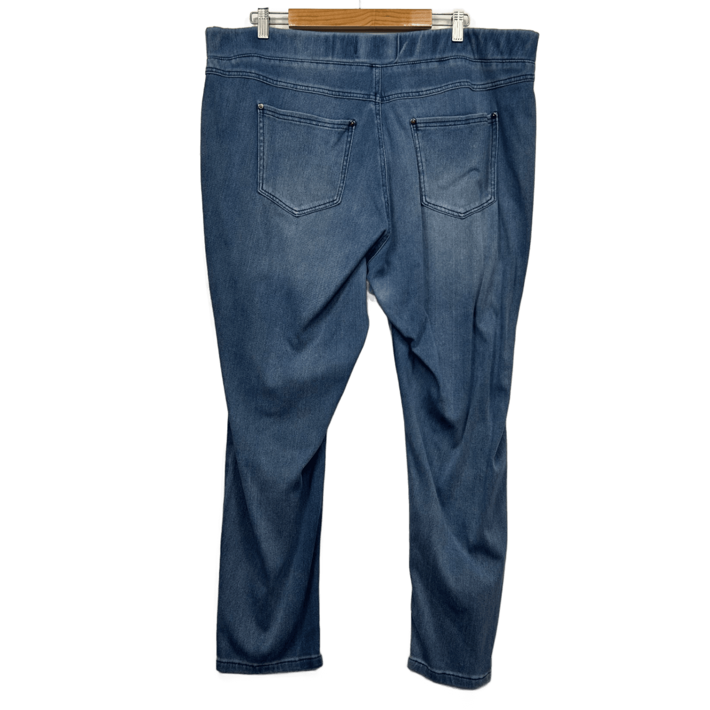 Virtuelle Denim Jeans Size 24 Plus Pull On Elastic Waist