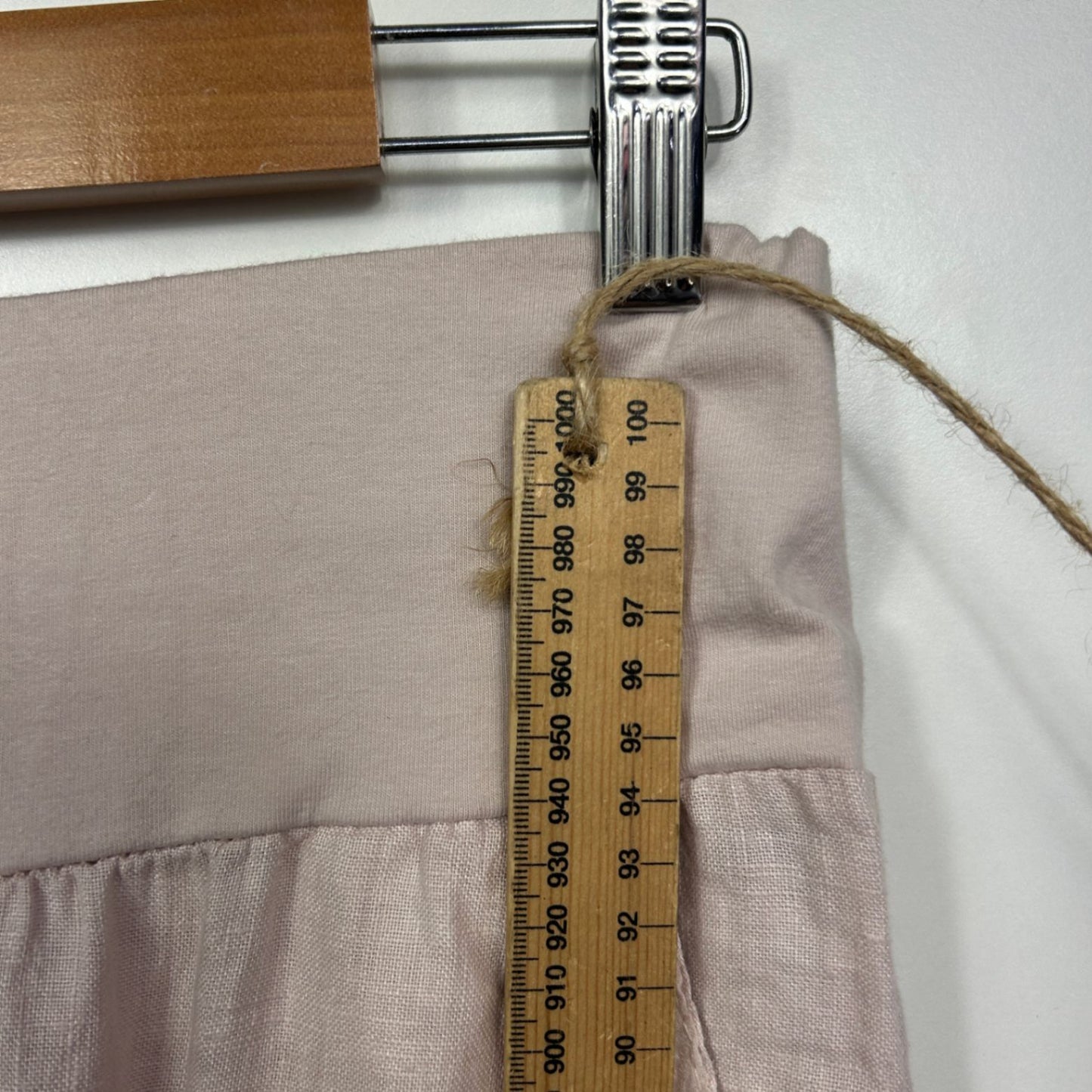 Linen Jogger Harem Pants Size 16 18 Pink Sequins Pockets Made in Italy