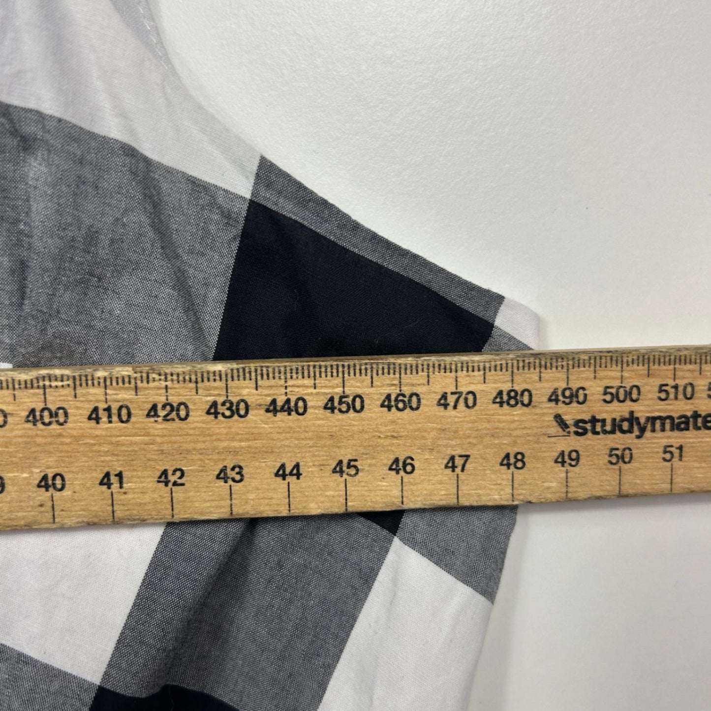 Sara Sleeveless Fit and Flare Dress Size 16 Black White Check Midi Length