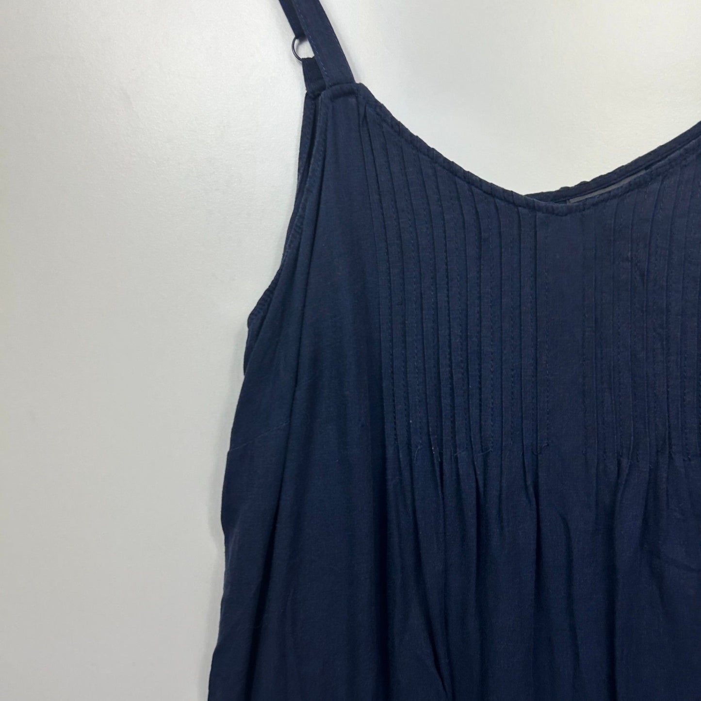 Autograph Linen Blend Singlet Top Size 18 Plus Navy