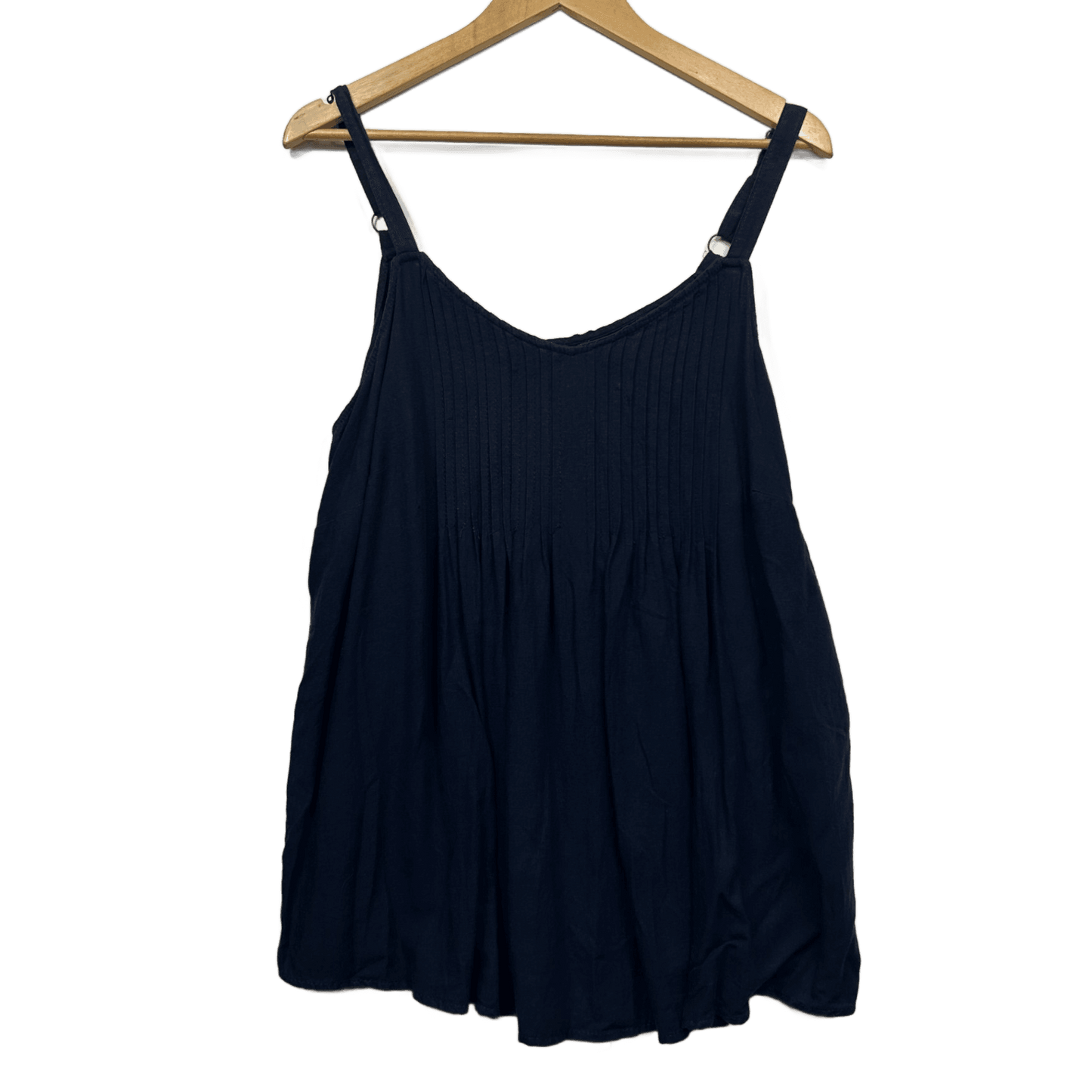 Autograph Linen Blend Singlet Top Size 18 Plus Navy