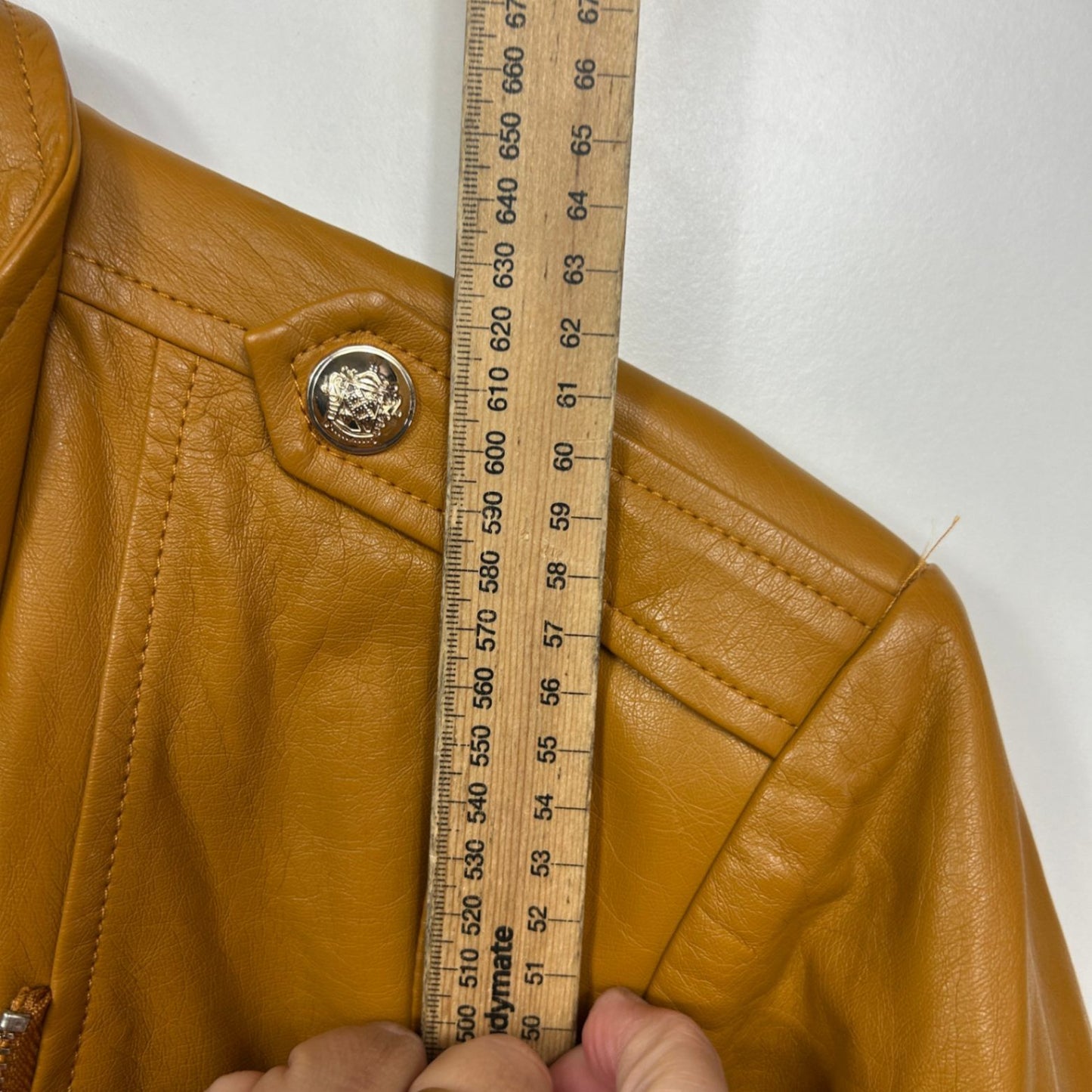 City Chic Biker Jacket Size 24 Plus Faux Leather Long Sleeve