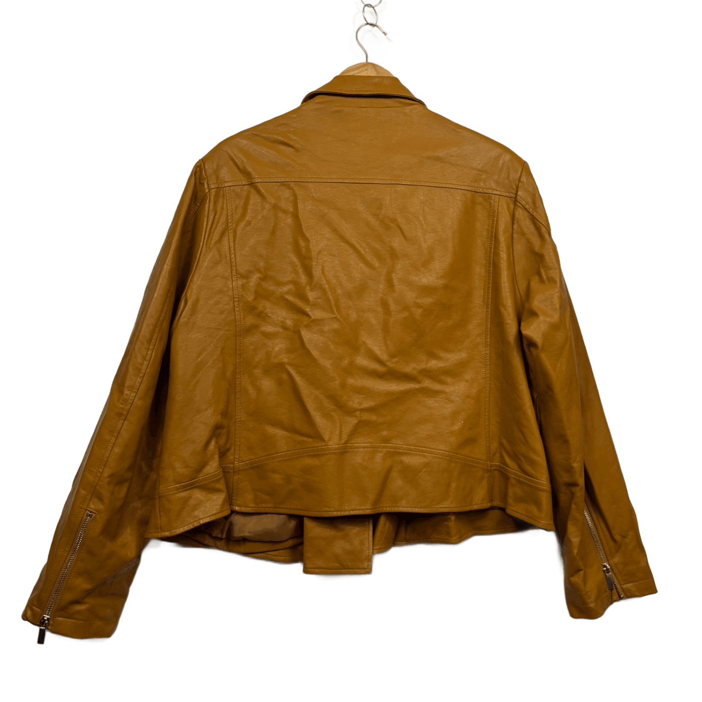 City Chic Biker Jacket Size 24 Plus Faux Leather Long Sleeve