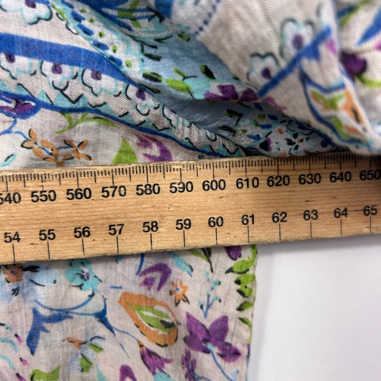 Caroline Morgan Blouse Size 16 Multicoloured Button Up Embellished Lightweight