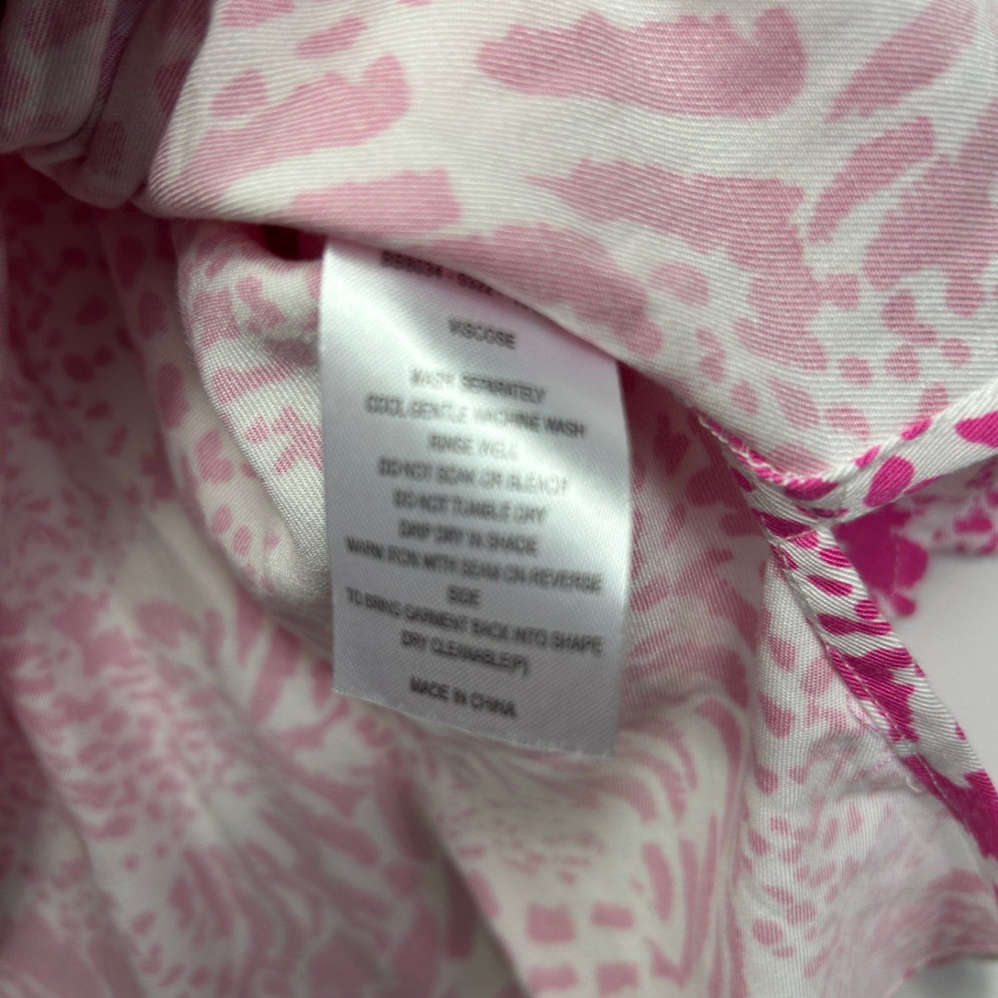 Betty Basics Top Size 22 Plus Pink White Short Sleeve Viscose