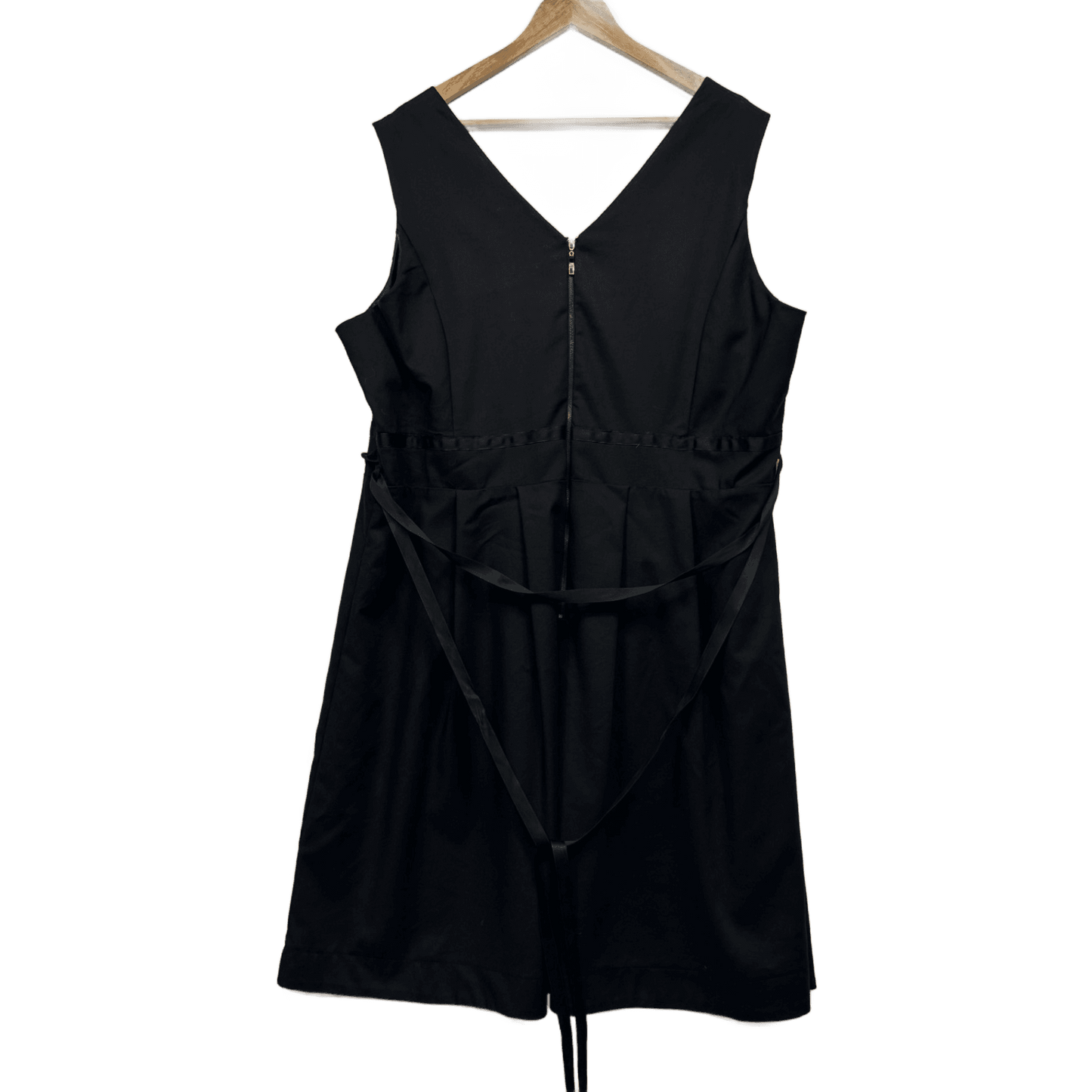 New City Chic Dress Size 24 Plus XL Ballet Tie Sleeveless Fit & Flare Knee Length