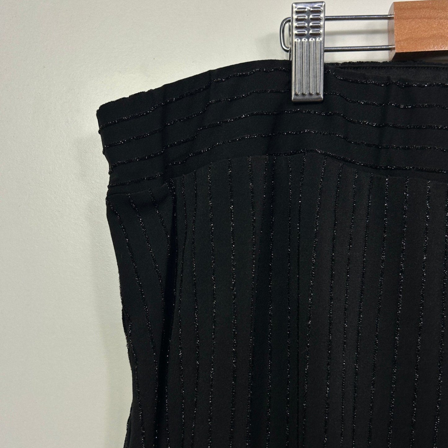 Taking Shape Wide Leg Pants Trousers Size 22 Evening Occasional Glitter Pinstripe