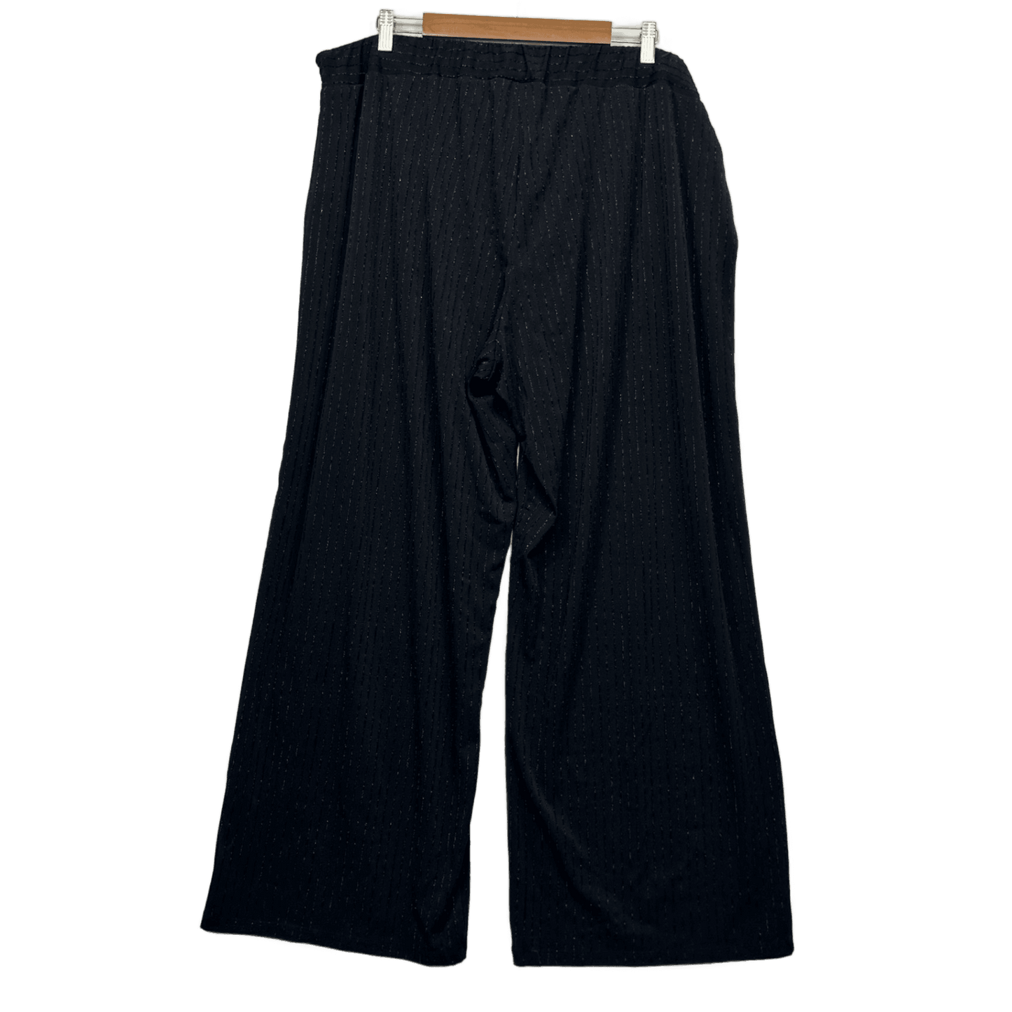 Taking Shape Wide Leg Pants Trousers Size 22 Evening Occasional Glitter Pinstripe