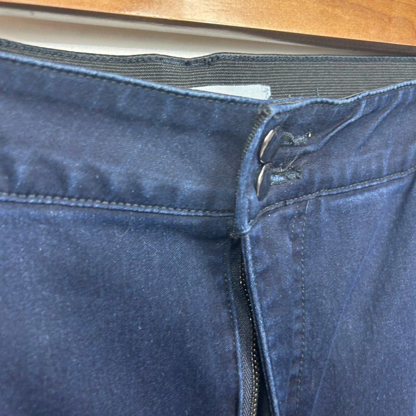 Virtuelle Jeans Size 24 Dark Wash Zip Fly Elastic Waist Plus