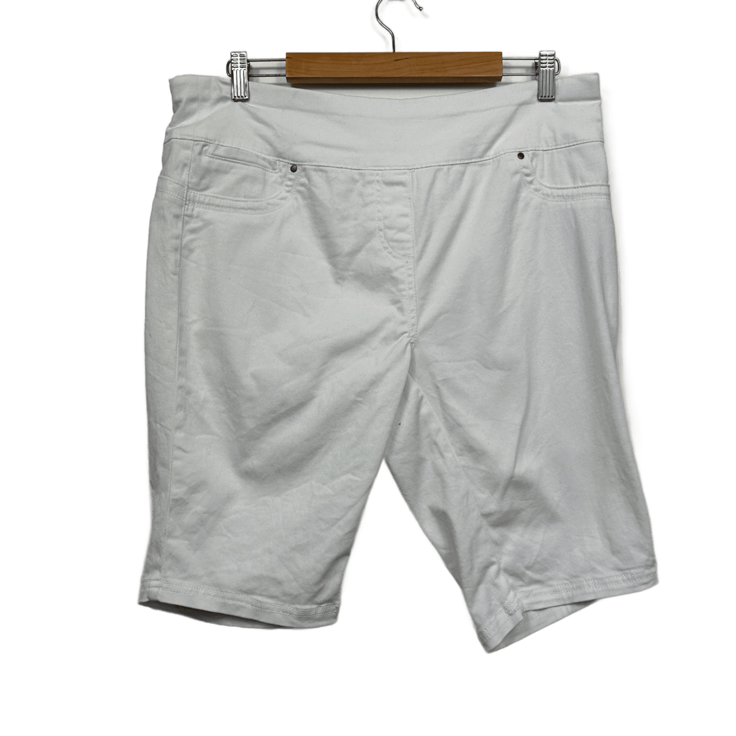 Rivers Shorts Size 14 White Pull On Casual