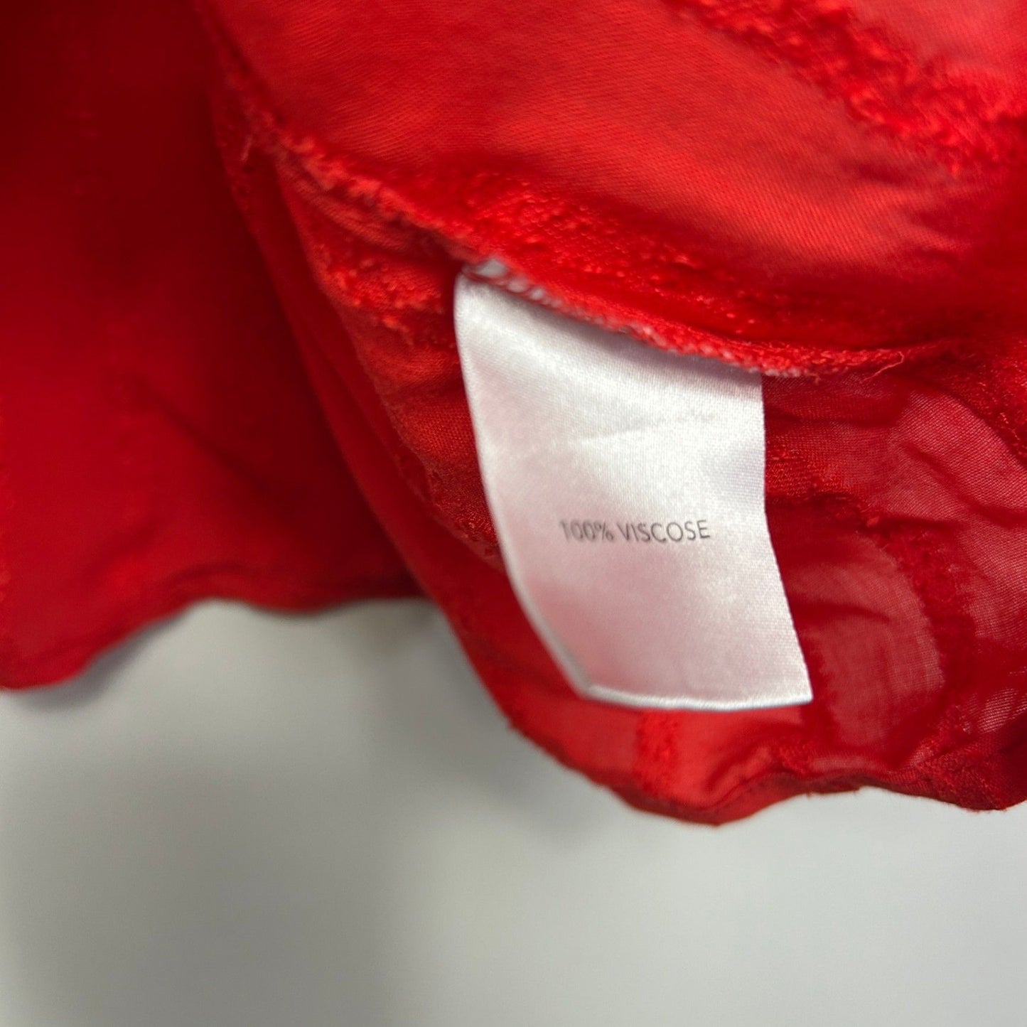 Autograph Top Size 18 Plus Red Short Sleeve Casual Viscose
