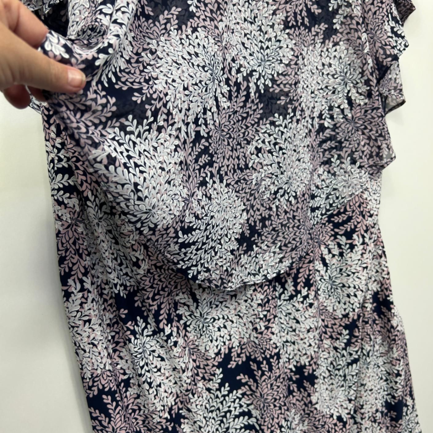 Taking Shape Midi Dress Size 18 Midi Length Floral Short Sleeve